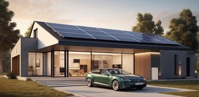 Elektrische auto opladen bij woning met SigenStor en zonnepanelen